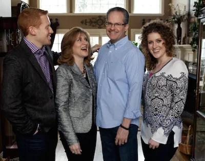 Tamera Alexander with her family, circa 2015.
