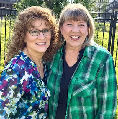 Tamera with her writing critique partner, Deborah Raney.