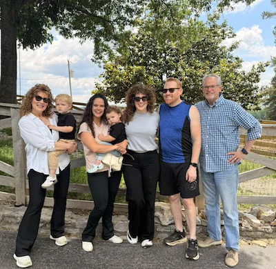 Tamera with family at True South Farm, Columbia, TN.