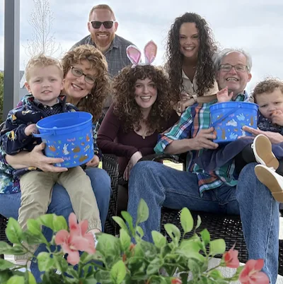 Tamera with family on Easter, 2026.