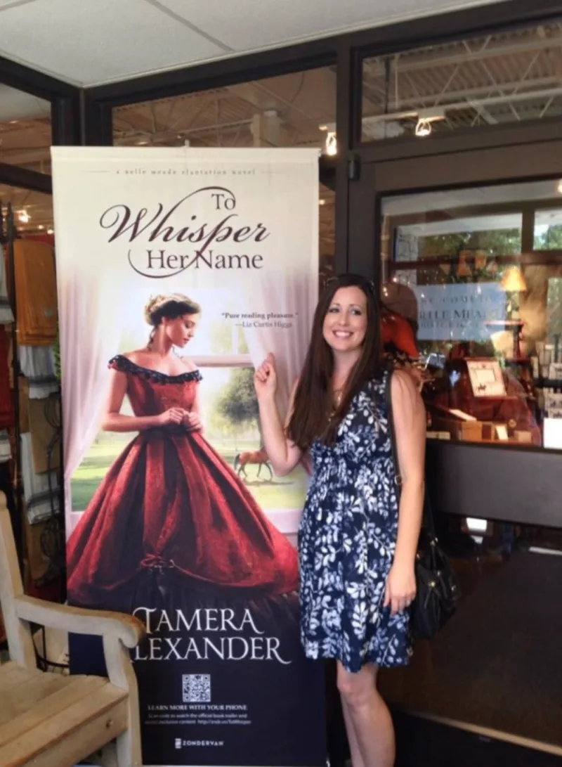 At the entrance to the gift shop at Belle Meade