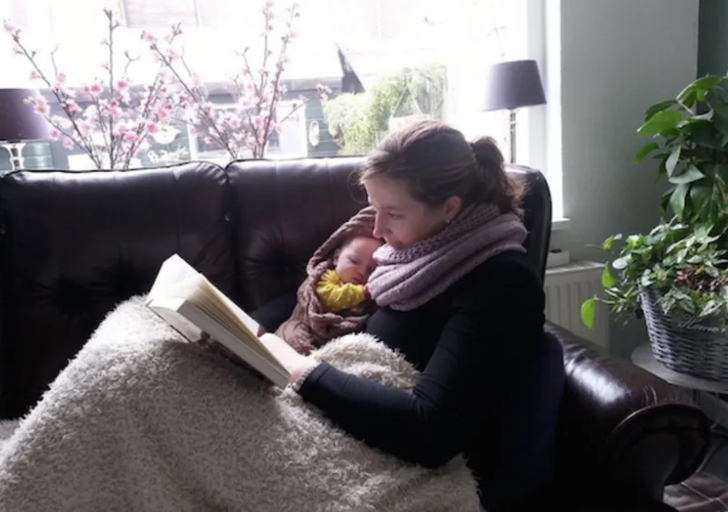 A reader friend in The Netherlands (reading To Whisper Her Name)