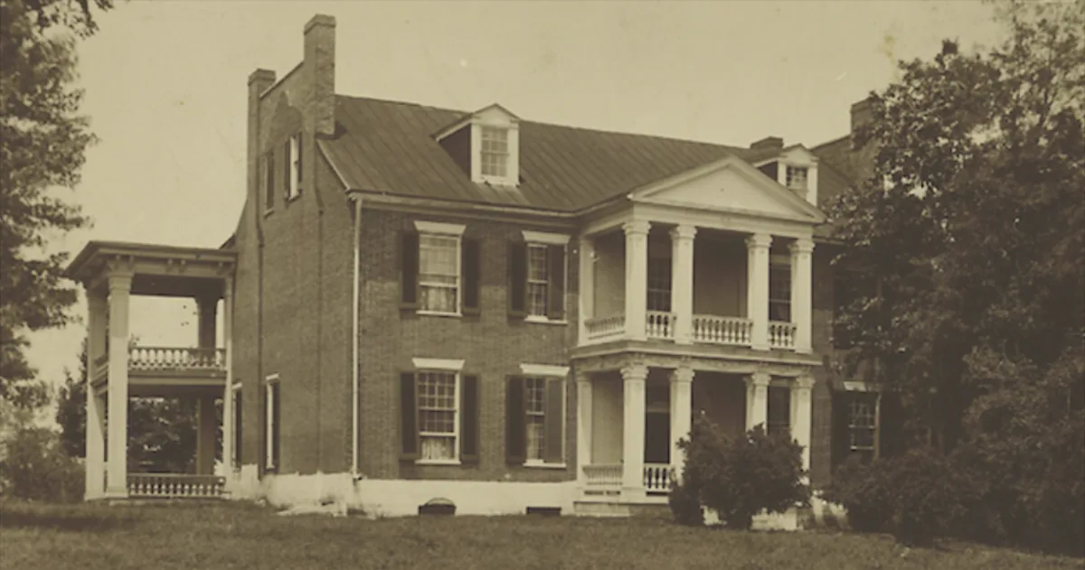 Front view of Carnton circa 1900.