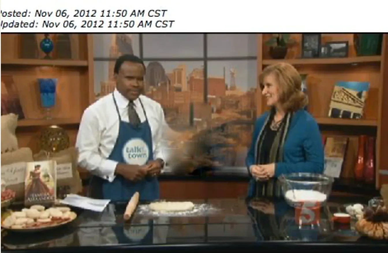 Tamera Alexander making Beaten Biscuits on Nashville's Talk of the Town, November 2012