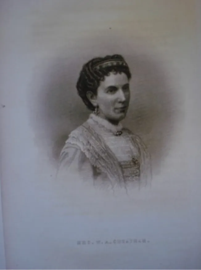 Printed portrait of Adelicia Acklen from Queens of American Society.