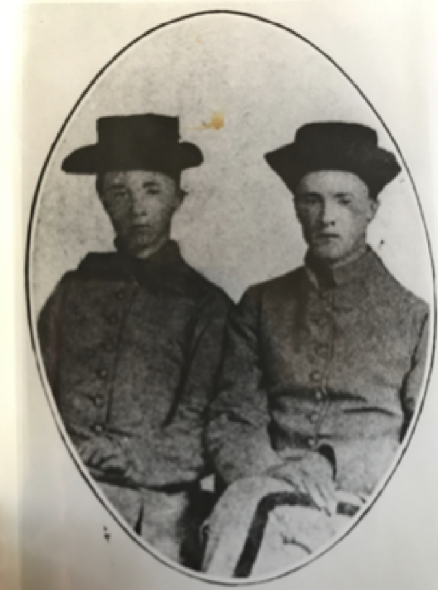 Second Lieutenant James Shuler and his brother Thomas portrait