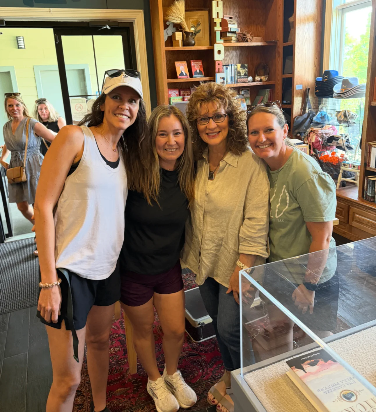 Tamera Alexander meeting reader friends in the Carnton gift shop.