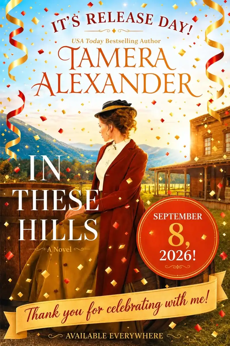 Celebratory release-day graphic for In These Hills, releasing September 8, 2026