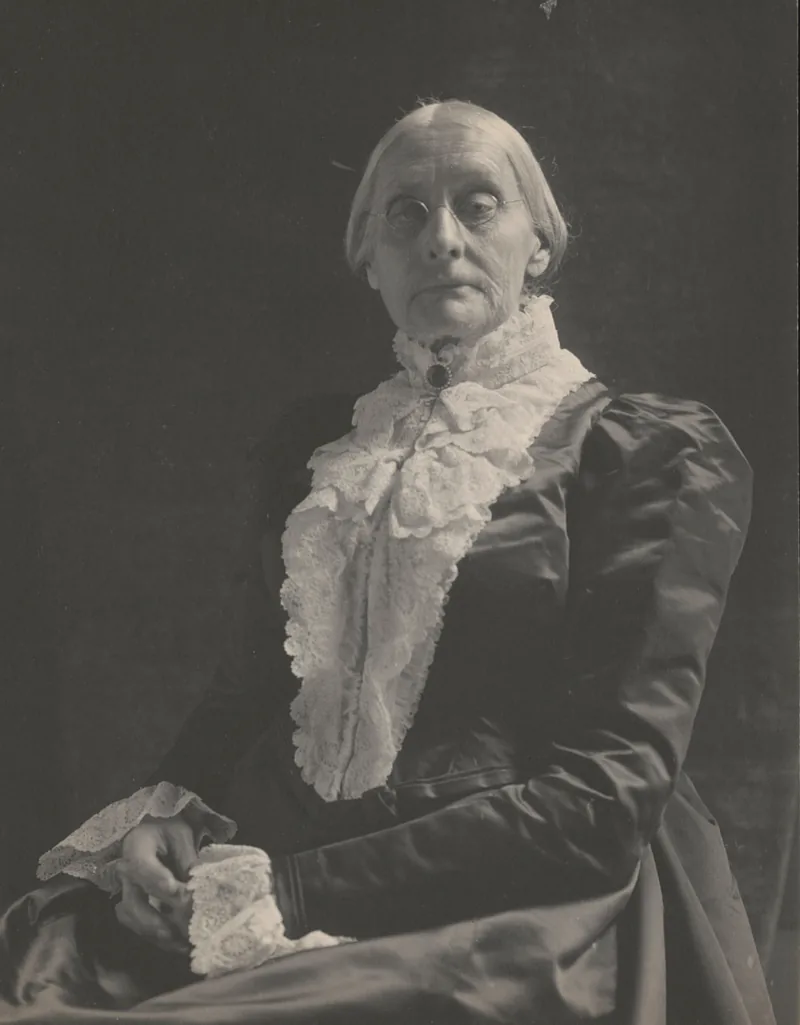 Susan B. Anthony, suffragist and champion of women's right to vote, circa 1900